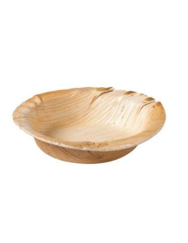 Palmilehest ümmargune taldrik 12 cm