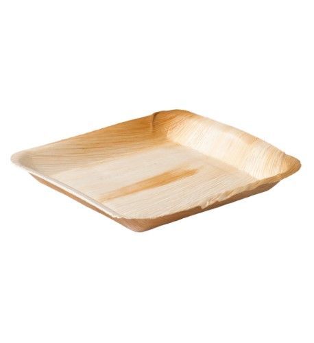 Palmilehest kandiline taldrik 24 x 24 cm