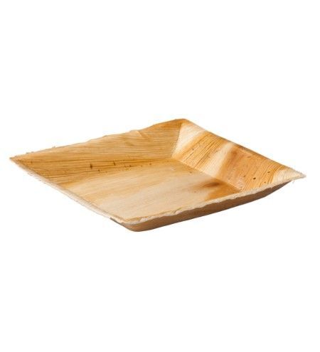 Palmilehest kandiline taldrik 18 x 18 cm