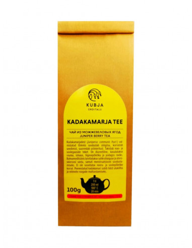 Kubja Ürditalu kadakamarja tee 100 g – kuivatatud eestimaised kadakamarjad