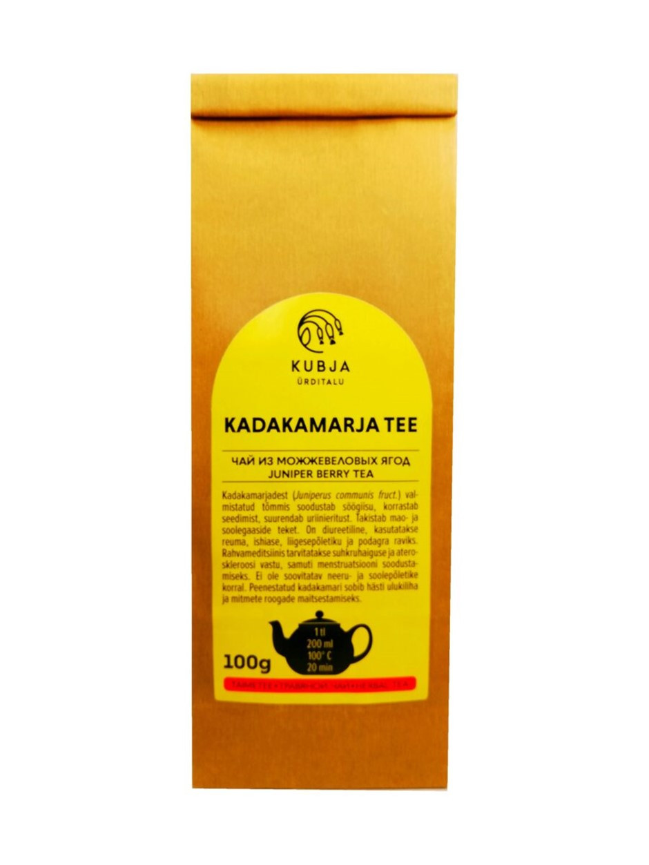 Kubja Ürditalu kadakamarja tee 100 g – kuivatatud eestimaised kadakamarjad