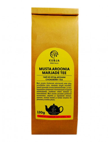 Juodavaisių aronijų uogų arbata 130 g – Kubja Ürditalu