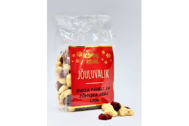 India pähkli-jõhvika segu 170g
                         