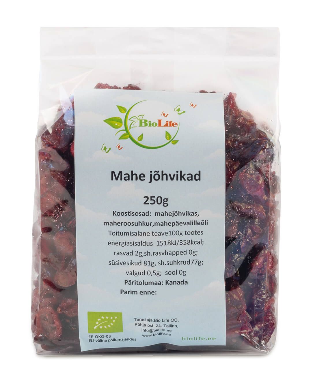 Mahe Jõhvikad 250g
                         