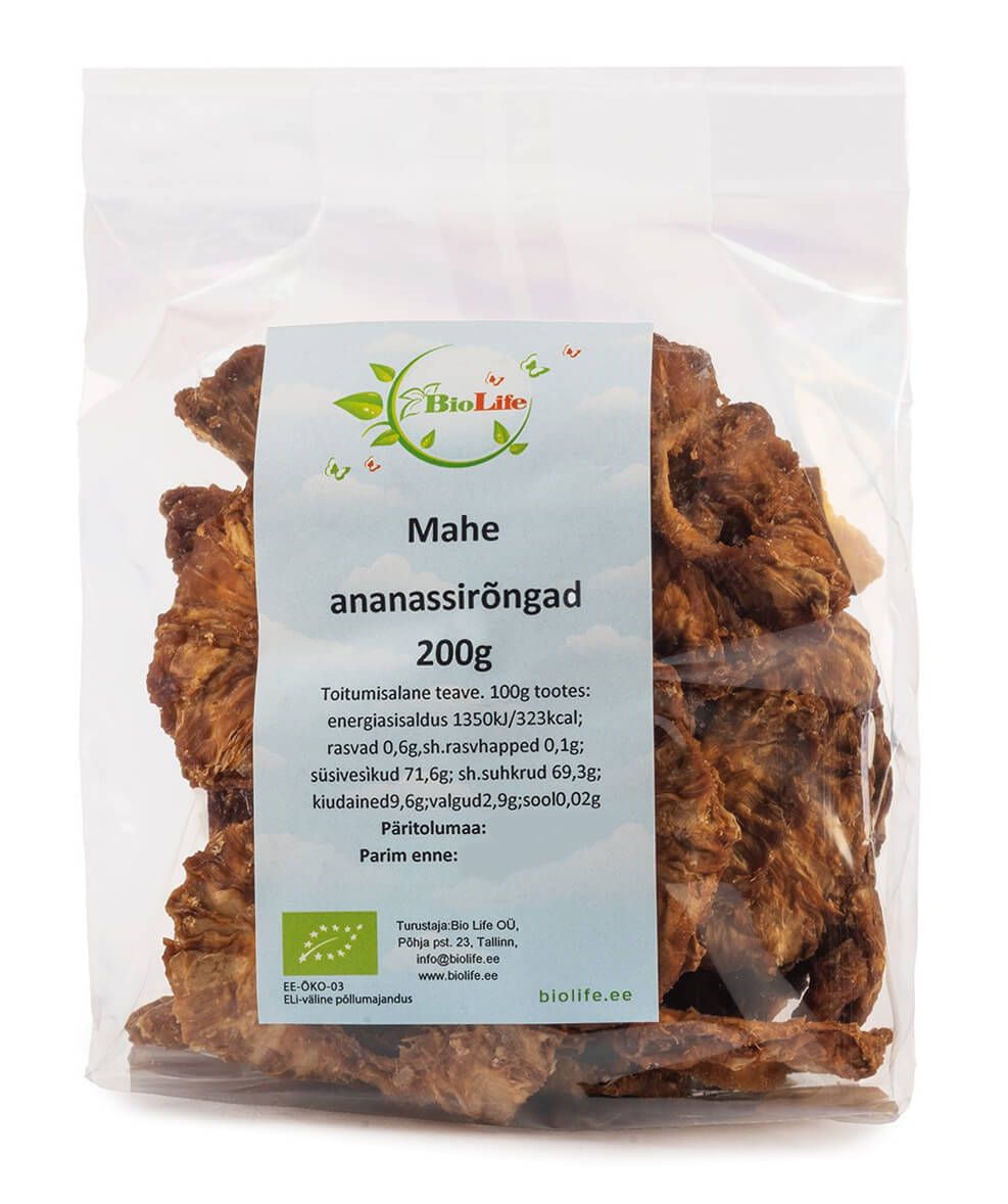 Mahe ananassirõngad 200g
                         