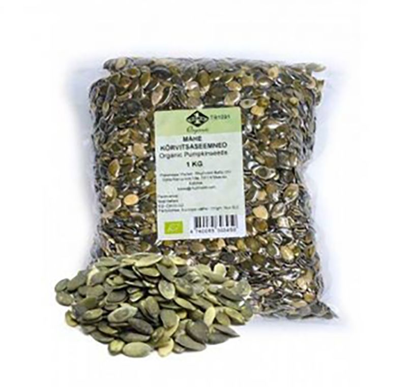Mahe kõrvitsaseemned 1 kg – 100% looduslikud, kooritud ja krõmpsuvad, tsingi- ja magneesiumirikkad, ilma lisatud soolata