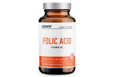 „iconfit“ folio rūgšties 90 kapsulių – folio rūgšties ir vitamino B9 nėščiosioms ir imunitetui