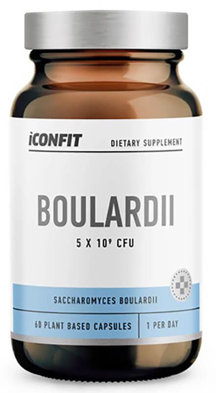 iconfit boulardii 60 kapslit – probiootiline pärm soolestiku ja seedimise toetuseks