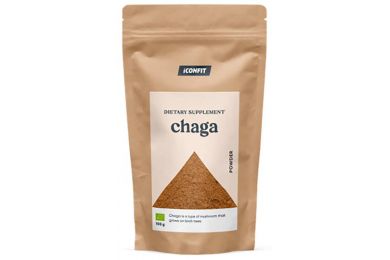 „iconfit“ ekologiški čagos milteliai 100 g – estiškos kilmės, be priedų