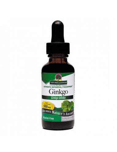 Hõlmikpuu ekstrakt Nature’s Answer Ginkgo Biloba 30ml – alkoholivaba taimne vedel ekstrakt | biolife.ee