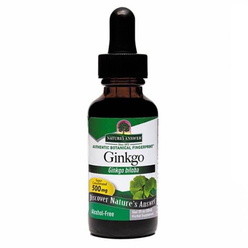 Hõlmikpuu ekstrakt Nature’s Answer Ginkgo Biloba 30ml – alkoholivaba taimne vedel ekstrakt | biolife.ee