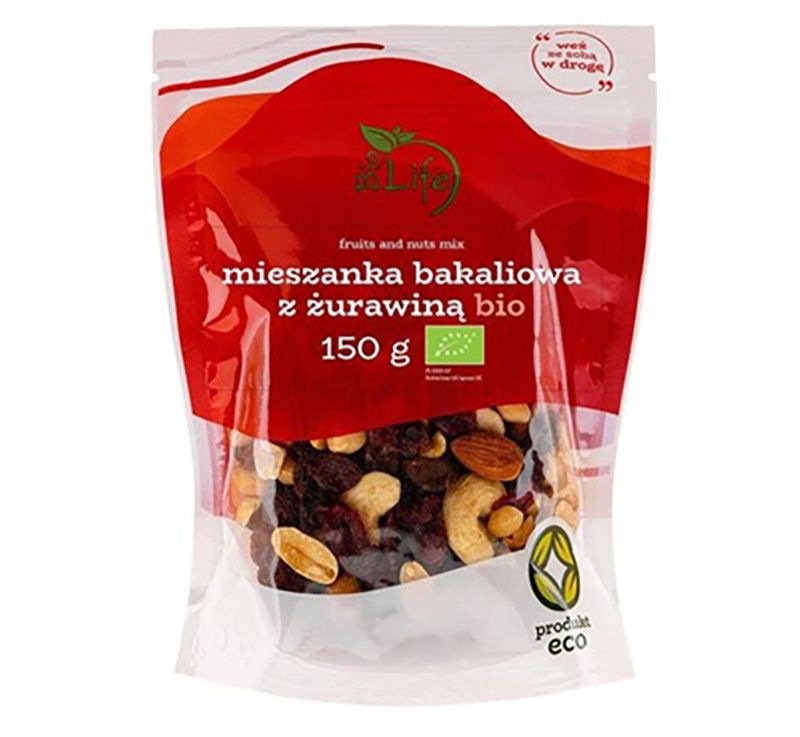 Mahe pähklite ja puuviljade segu tudengieine 150g – orgaaniline pähkli ja marjasegu | biolife.ee