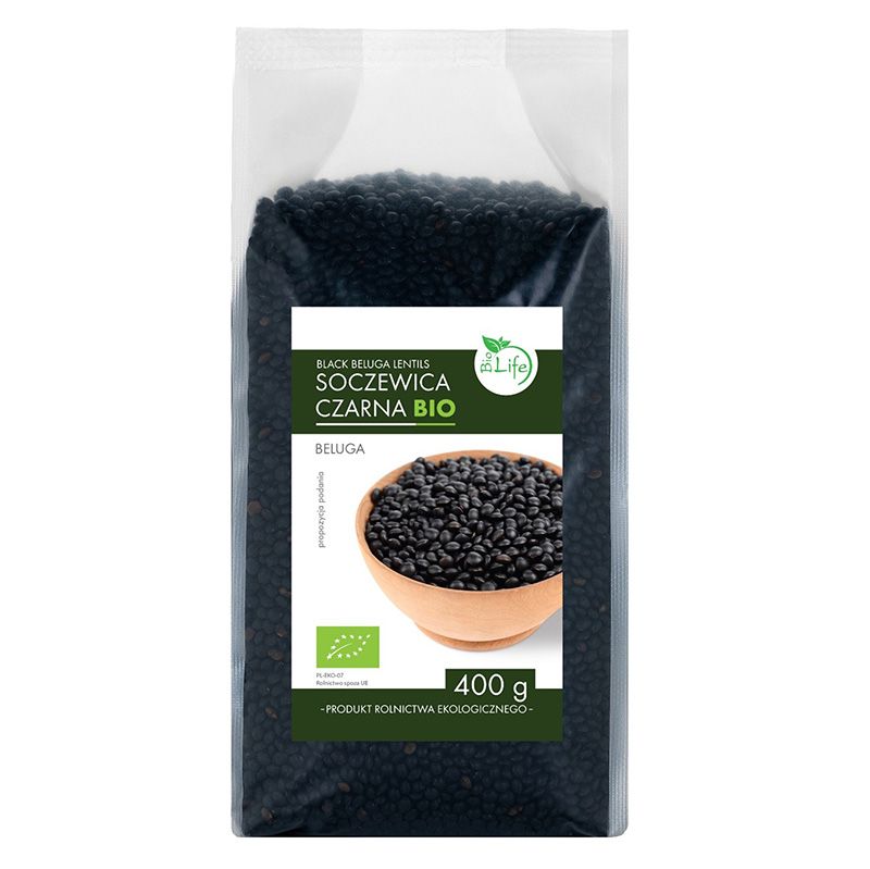 Mahe beluuga läätsed 400g – orgaanilised mustad läätsed kiudainete allikas | biolife.ee