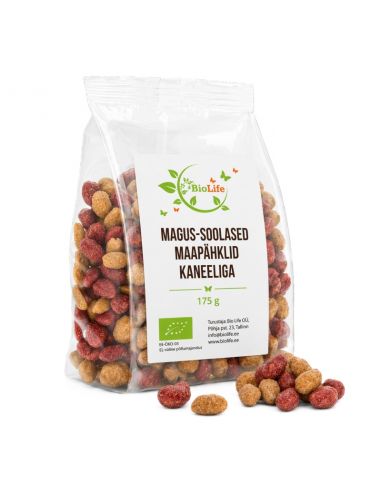 Magus-soolased maapähklid kaneeliga 175g