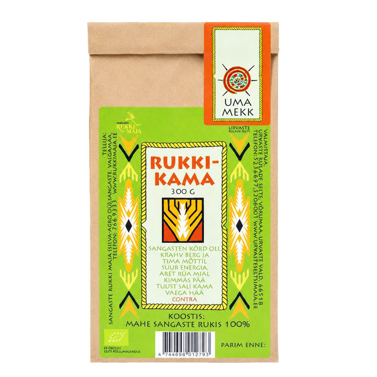 Mahe Rukkikama 300 g UMA Mekk 100 protsenti Sangaste rukist kamajahu