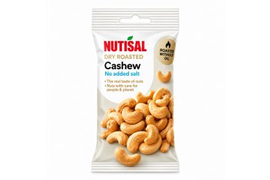 NUTISAL kuivröstitud soolamata India pähklid 60 g