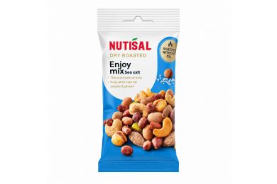 NUTISAL Enjoy Mix kergelt soolatud pähkli- ja maisisegu 60 g pakend