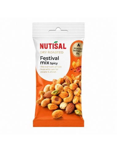 NUTISAL Festival Mix vürtsikas pähklisegu 60 g pakend