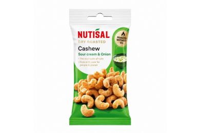 NUTISAL India pähklid hapukoore ja sibula maitsega 60 g pakend