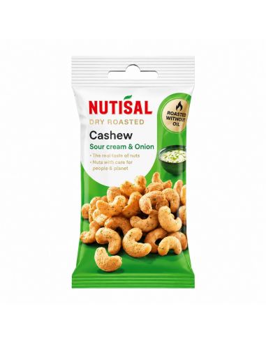 NUTISAL India pähklid hapukoore ja sibula maitsega 60 g pakend