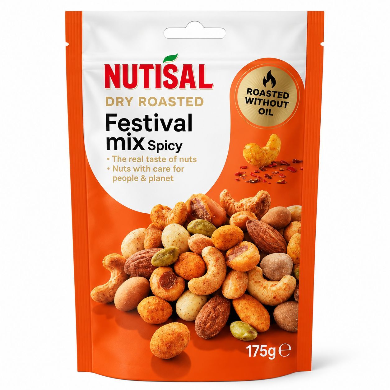 NUTISAL Festival Mix vürtsikas pähklisegu 175 g pakend