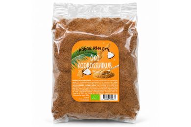 ÖKO mahe kookossuhkur 500 g läbipaistvas pakendis oranži etiketiga
