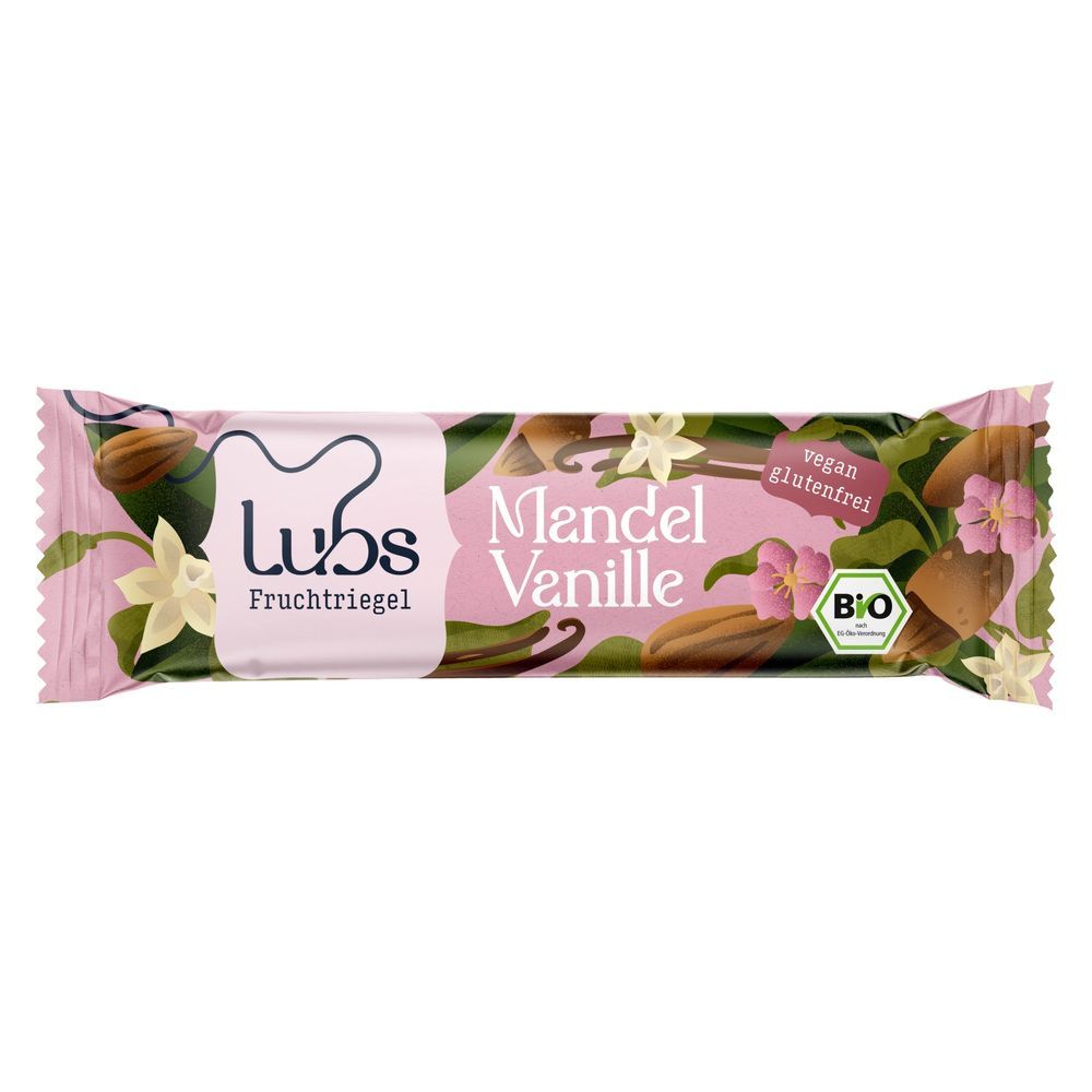 Mahe mandli-vanillibatoon Lubs 40 g – gluteenivaba ja vegan