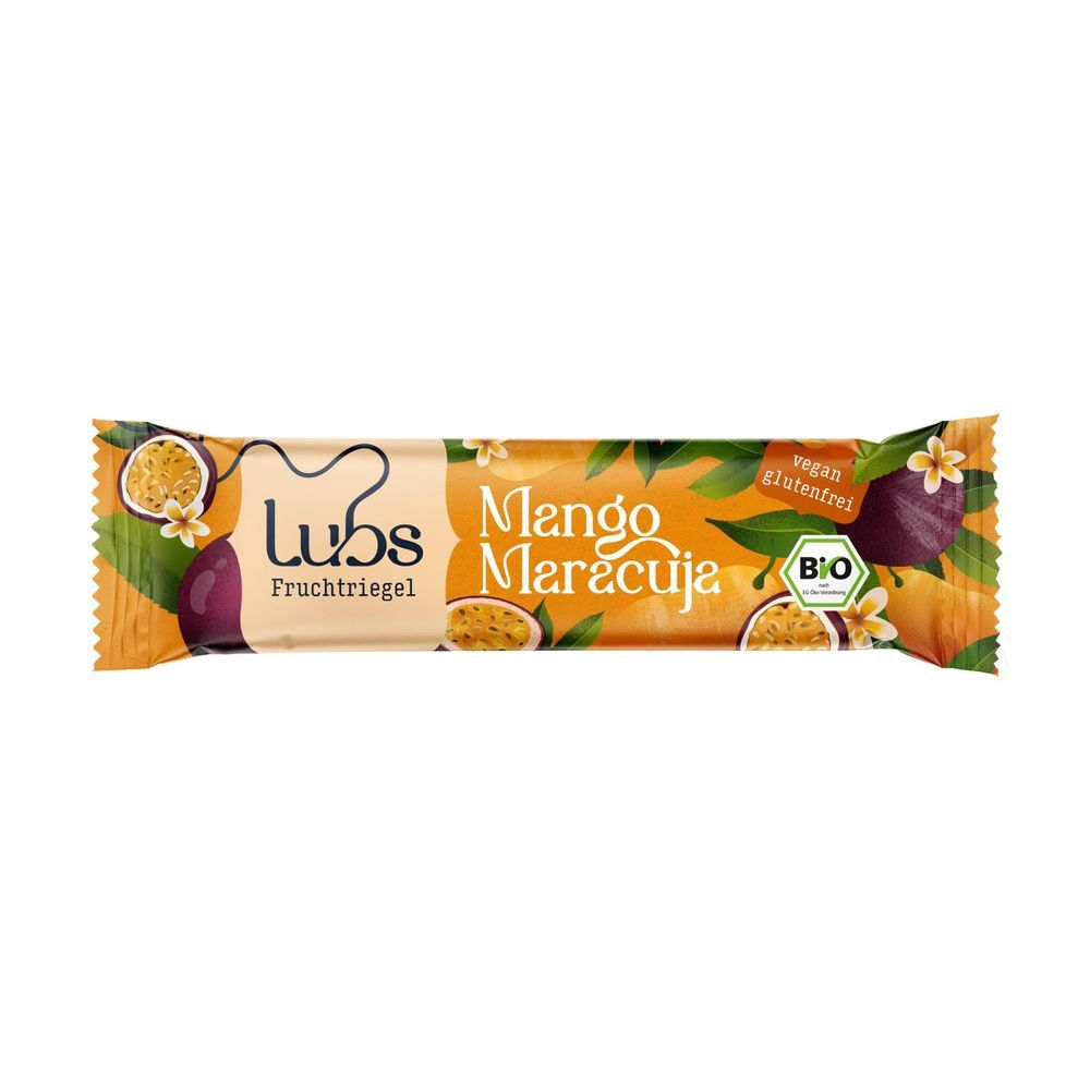 Mahe mango-maracujabatoon Lubs 30 g – vegan ja gluteenivaba