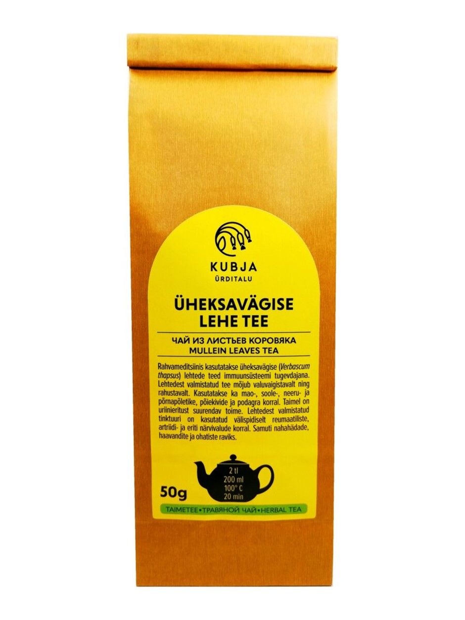 Kubja Ürditalu üheksavägise lehe tee 50 g – taimetee pakend
