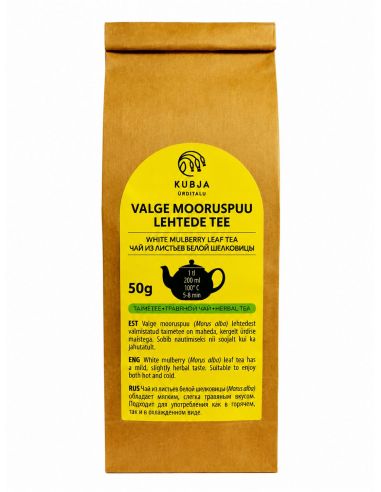 Kubja baltojo šilkmedžio lapų arbata 50 g – žolelių arbata