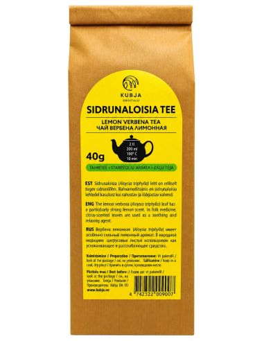 Citrininės verbenos arbata 40 g – Kubja Ürditalu