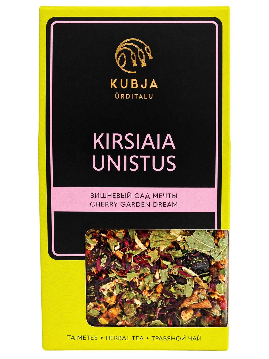 Taimetee Kirsiaia Unistus 85 g – Kubja Ürditalu kirsimaitseline marja- ja ürditee