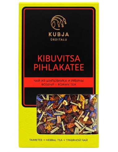Taimetee Kibuvitsa Pihlakatee 90 g – Kubja Ürditalu kibuvitsa- ja pihlakamarjade tee