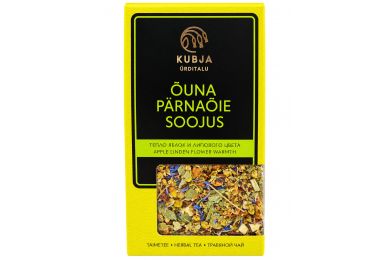 Žolelių arbata Obuolių ir liepžiedžių šiluma 70 g – Kubja žolelių arbata su obuoliais ir liepžiedžiais