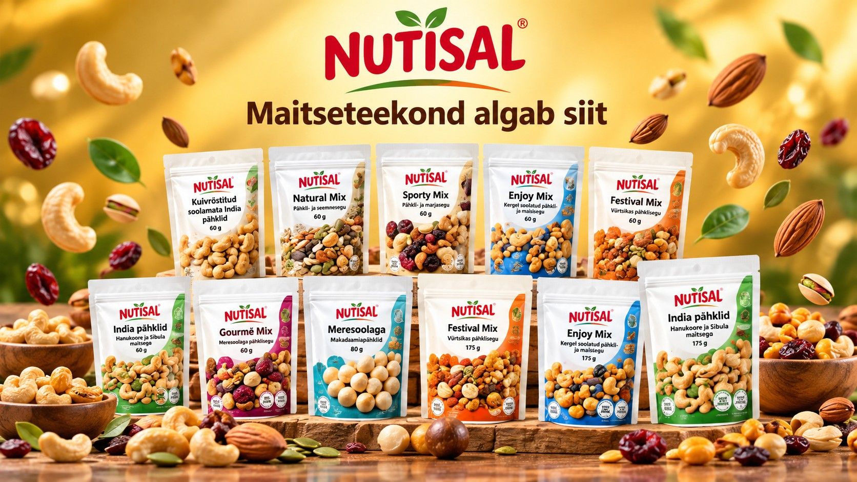 NUTISAL – avasta pähklite kasulikkus ja põnev maitsete maailm