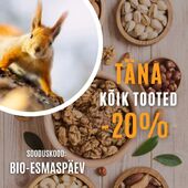 ✨KÄES ON BIO-ESMASPÄEV!

Kasuta võimalust, sest just TÄNA on KÕIK TOOTED sooduskoodiga -20%!

👉Sooduskood: BIO-ESMASPÄEV

Pakkumine kehtib ainult täna 30.09.24

#bioesmaspäev #biolife #mahetooted