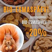 ✨BIO-ESMASPÄEV ON KÄES!

Kasuta võimalust, sest just TÄNA on kõik tavahinnaga tooted sooduskoodiga -20%!

👉Sooduskood: BIO-ESMASPÄEV

Pakkumine kehtib ainult täna 28.10.24

#bioesmaspäev #biolife #mahetooted